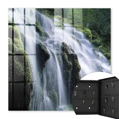 Groene waterval in de omgeving