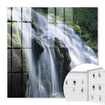 Groene waterval in de omgeving