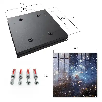 Kosmische ruimte met blauwe mist