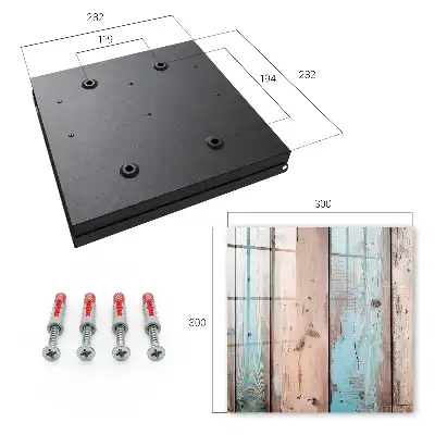 Houten decoratie in pastelkleuren