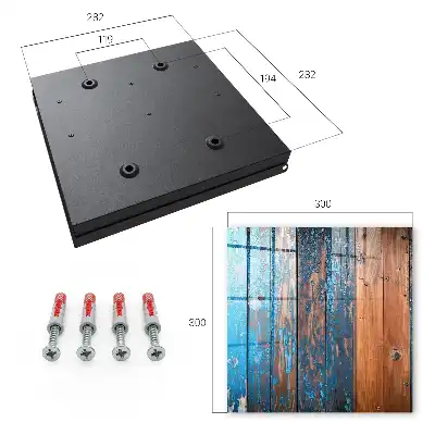 Houtstructuur met blauwe verf
