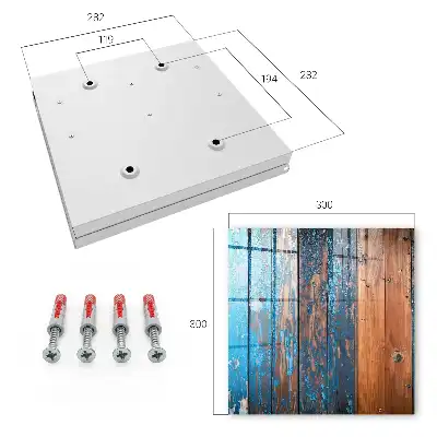 Houtstructuur met blauwe verf