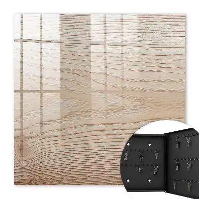 Wanddecoratie met houtstructuur in warme tinten