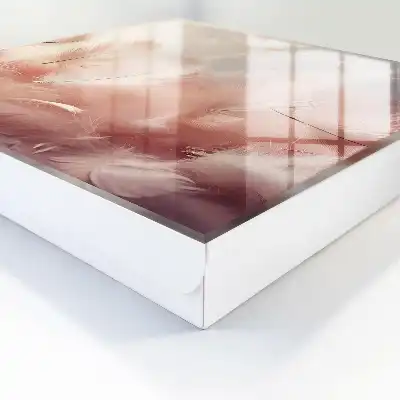 Decoratieve veren in pastelkleuren