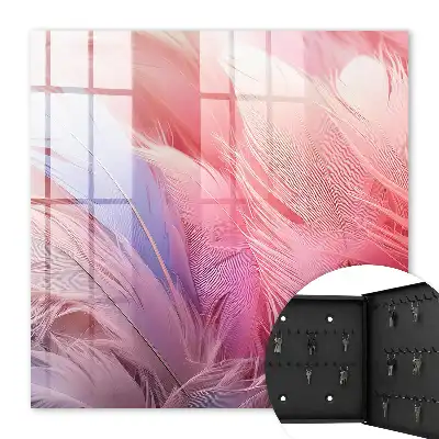 Prachtige roze en blauwe veren
