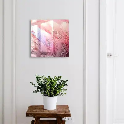 Prachtige roze en blauwe veren