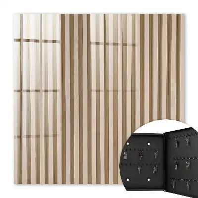 Beige behang met lijnenstructuur