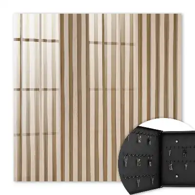Beige behang met lijnenstructuur