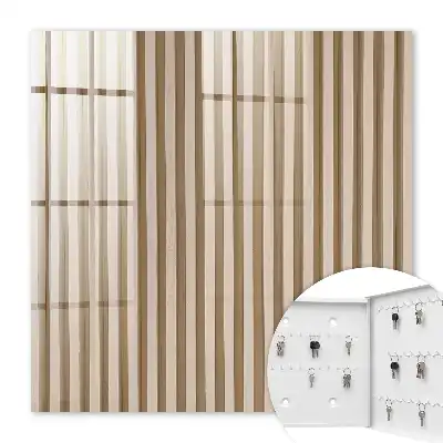 Beige behang met lijnenstructuur