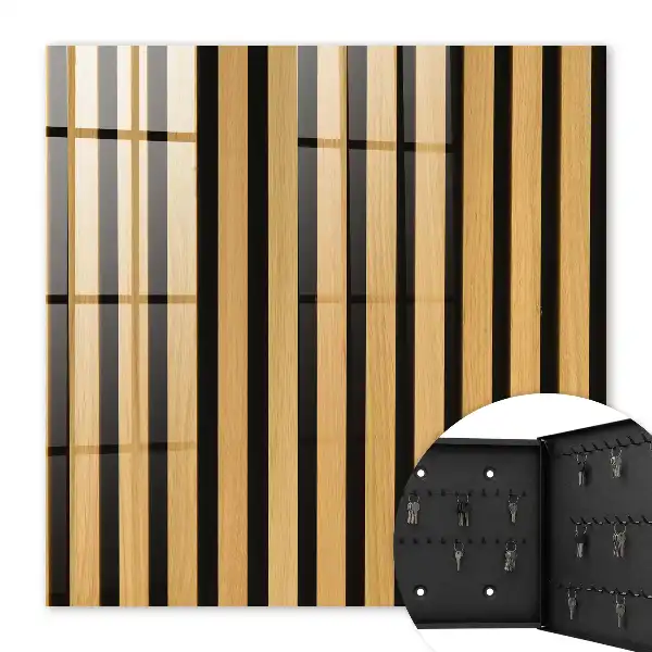 Houten decoratie met een elegante en eenvoudige structuur