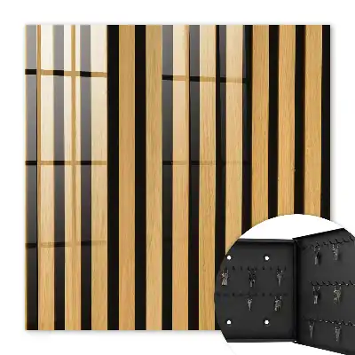 Houten decoratie met een elegante en eenvoudige structuur