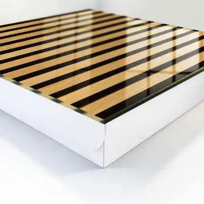 Houten decoratie met een elegante en eenvoudige structuur