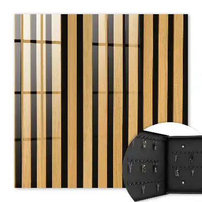 Houten decoratie met een elegante en eenvoudige structuur