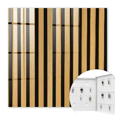 Houten decoratie met een elegante en eenvoudige structuur