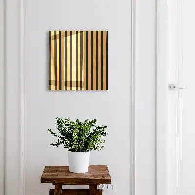 Houten decoratie met een elegante en eenvoudige structuur