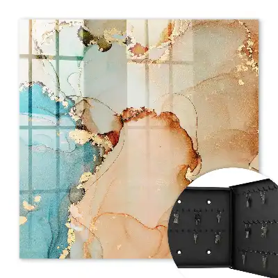 Abstracte lijnkunst als wanddecoratie