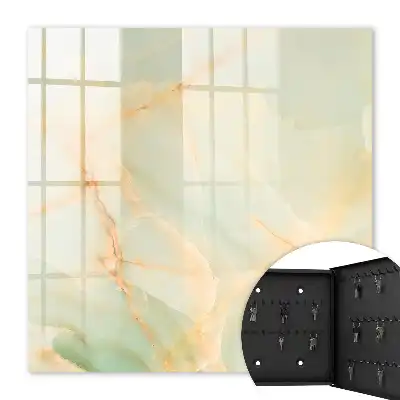 Behang met pastelkleurig patroon van fijne lijnen