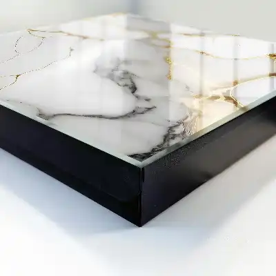Witte achtergrond met marmeren elegantie