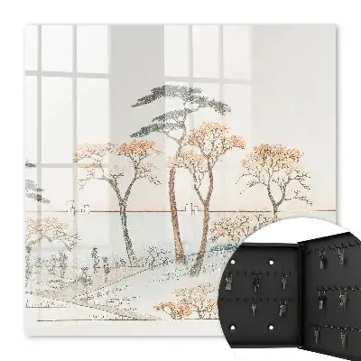 Japans landschap in delicate kleuren