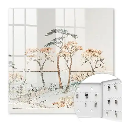 Japans landschap in delicate kleuren