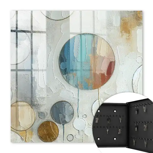 Cirkelvormige compositie in pastelkleuren