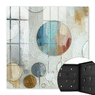 Cirkelvormige compositie in pastelkleuren