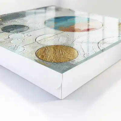 Cirkelvormige compositie in pastelkleuren
