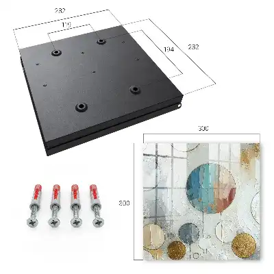 Cirkelvormige compositie in pastelkleuren