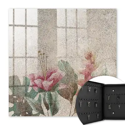 Botanische elegantie met een gestructureerde achtergrond