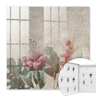 Botanische elegantie met een gestructureerde achtergrond
