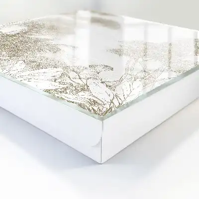 Tropisch patroon in natuurlijke tinten