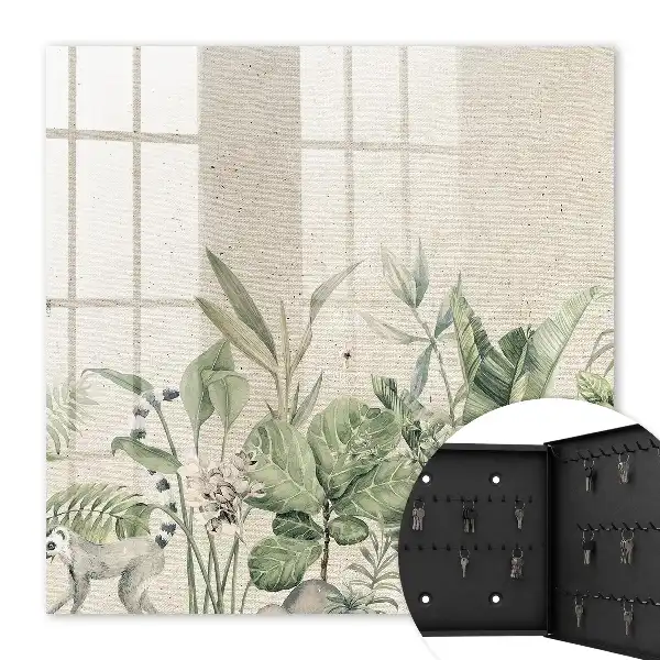 Tropische natuur met een beige achtergrond