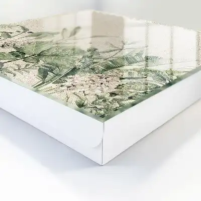 Tropische natuur met een beige achtergrond
