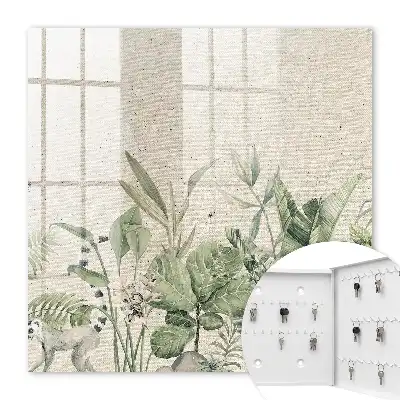 Tropische natuur met een beige achtergrond