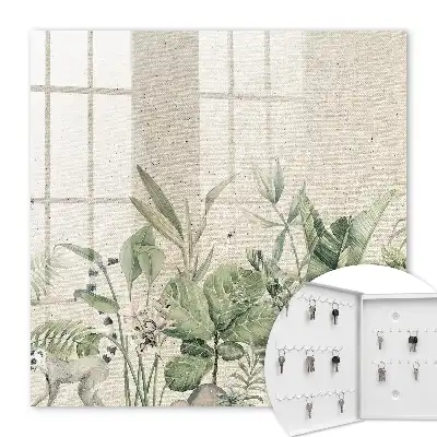 Tropische natuur met een beige achtergrond