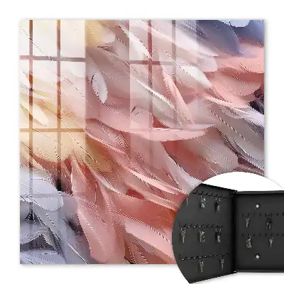 Pastelkleurige veren voor lichtheid en harmonie