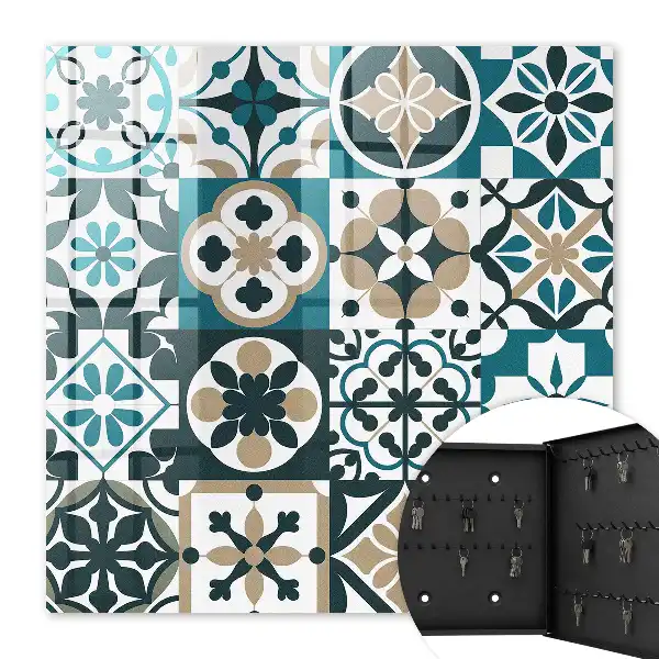 Marokkaanse tegels in turquoise en beige