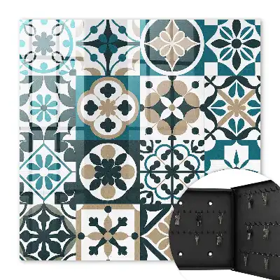 Marokkaanse tegels in turquoise en beige