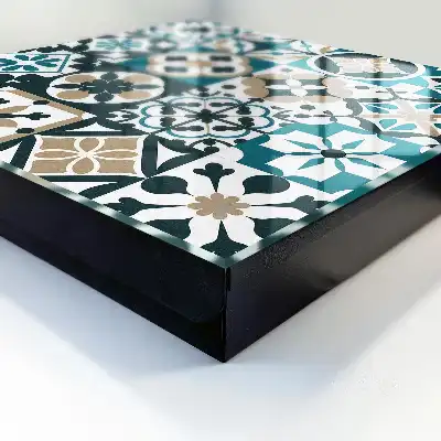 Marokkaanse tegels in turquoise en beige