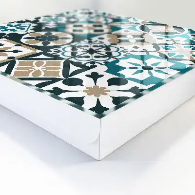 Marokkaanse tegels in turquoise en beige