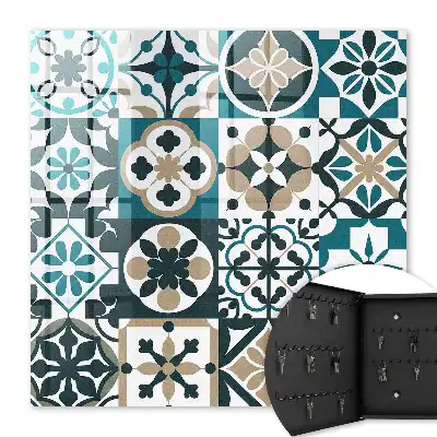 Marokkaanse tegels in turquoise en beige