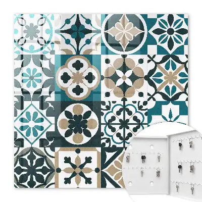 Marokkaanse tegels in turquoise en beige