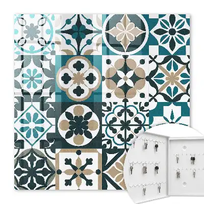 Marokkaanse tegels in turquoise en beige