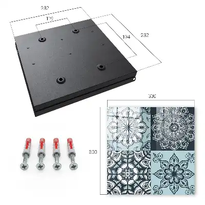 Geometrische patronen in koele tinten