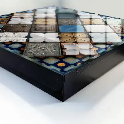 Artistieke compositie van tegelpatronen