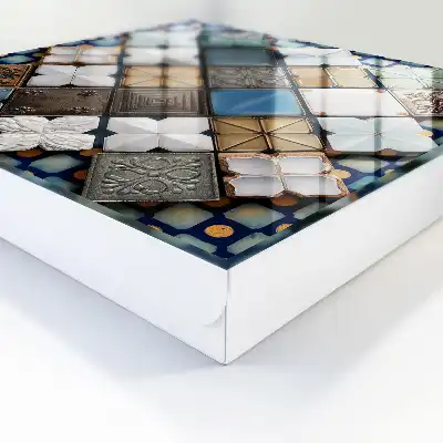 Artistieke compositie van tegelpatronen