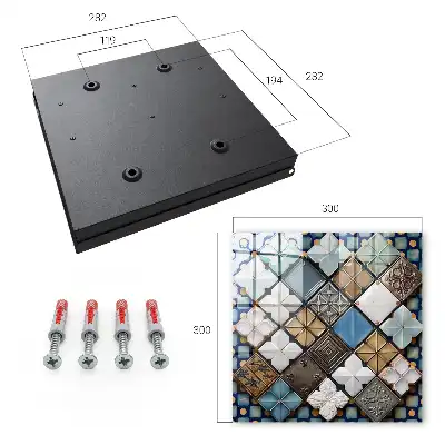 Artistieke compositie van tegelpatronen
