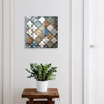 Artistieke compositie van tegelpatronen