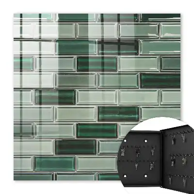 Groene wanddecoratie met modern design