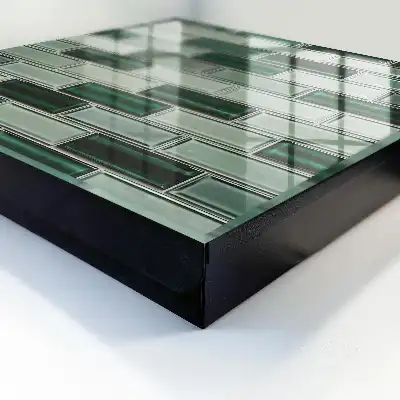 Groene wanddecoratie met modern design